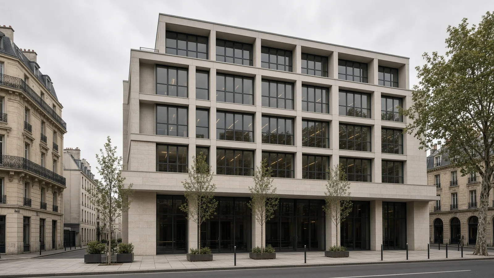 Immeuble mixte de bureaux et de logements à Paris