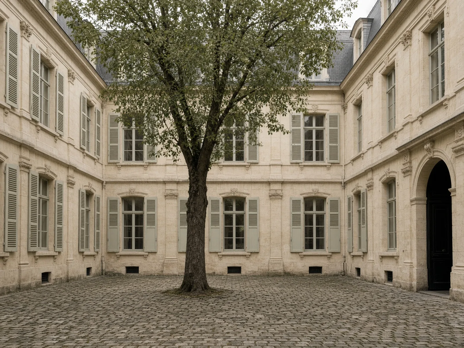 Cour d’hôtel particulier à Paris, opération de valorisation immobilière